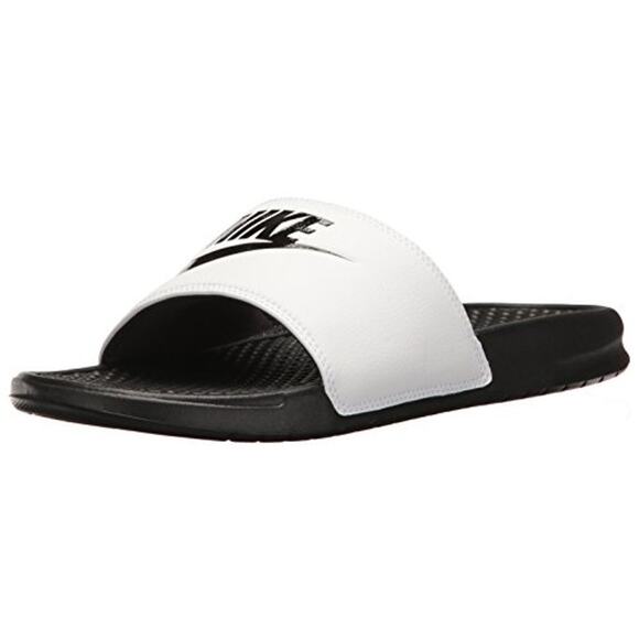 NWT Nike Men’s Benassi JDI Slides Sport Sandal White Size 14 Comfort Slip-On